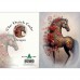 DUTCH LADY DESIGNS GREETING CARD Floral Horse 3